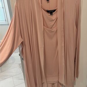 Light jacket with matching sleeveless shell.